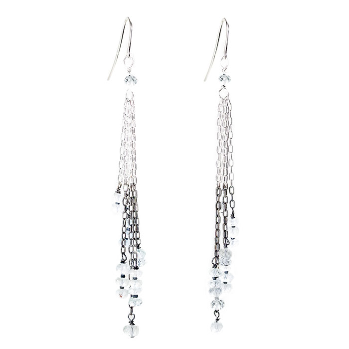 CODE LOVE - 'SISTER' Chain earrings - hand made – morse code inspired ...