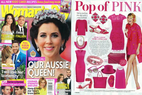 WOMANS DAY feature – POP OF PINK