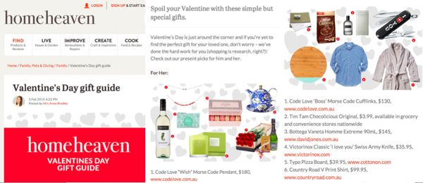 HOME HEAVEN BLOG – VALENTINE’S DAY GIFT GUIDE